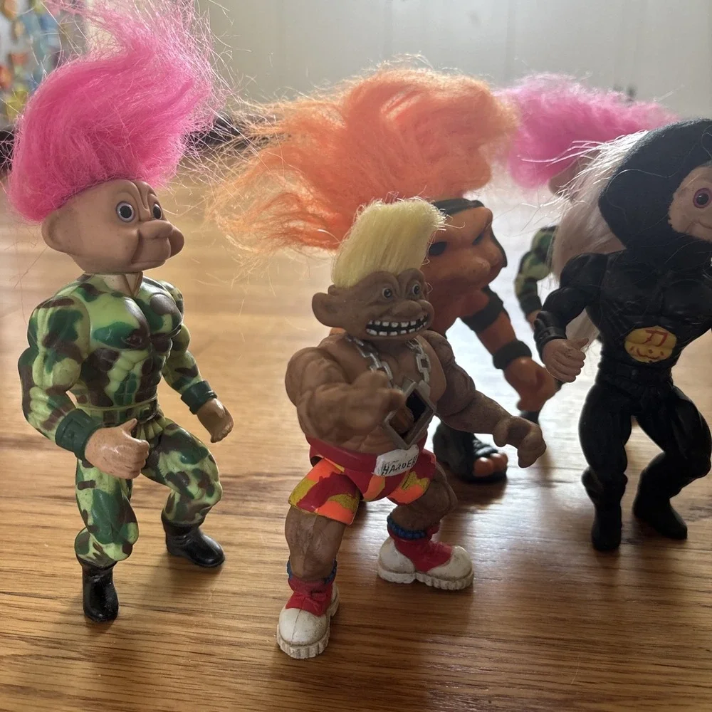 1992 Vintage Hasbro, TNT,  Battle Trolls Lot Of 5‎ Figures RARE